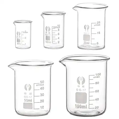 Bechergläser EsportsMJJ 5X Abgestufter Glasbecher