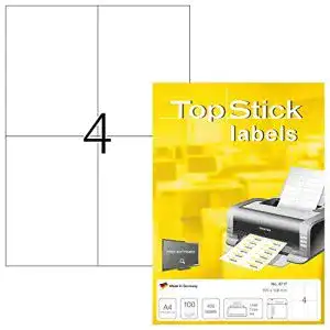 Versandetiketten topstick 8717 Universal Etiketten DIN A4