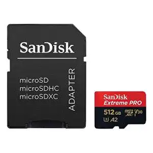 microSD (512 GB) SanDisk Extreme Pro microSDXC UHS-I, Adapter