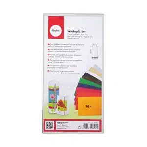 Wachsplatten Rayher 3102749 Verzierwachs, Set 10, je 20 x 10 cm