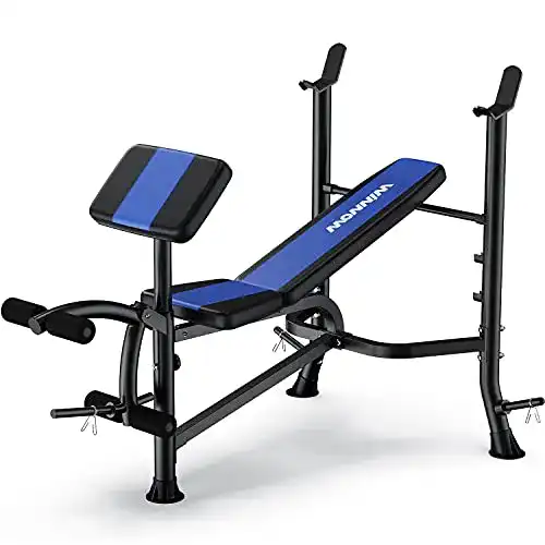 Beinstrecker WINNOW Verstellbare Hantelbank mit und Preacher Curl