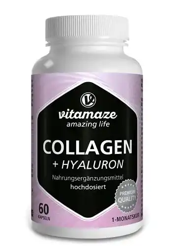 Hyaluron-Kollagen-Kapseln Vitamaze – amazing life, 60 Kapseln