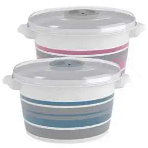 Mikrowellengeschirr IGS Mikrowellenteller mit Dampfventil 2 Stück