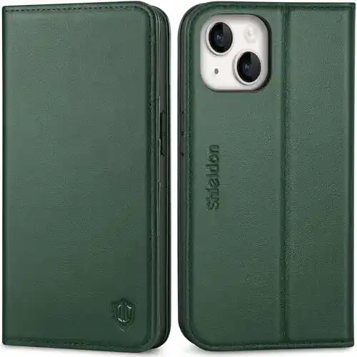 iPhone-14-Hülle SHIELDON Hülle für iPhone 14 5G Lederhülle
