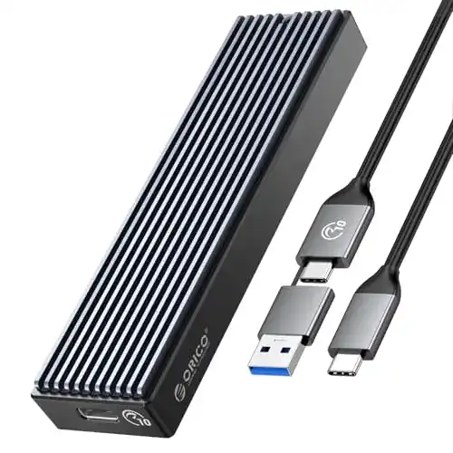 M.2-Gehäuse ORICO M.2 NVMe SSD Gehäuse USB-C Adapter
