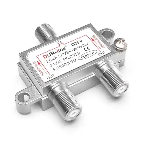Sat-Verteiler DUR-line SAT & BK-Verteiler, 2-Fach Splitter