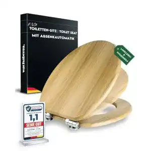 WC-Sitz aus Holz mit Absenkautomatik Wachaberga Wc Sitz