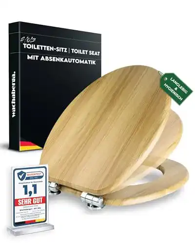 WC-Sitz aus Holz mit Absenkautomatik Wachaberga Wc Sitz