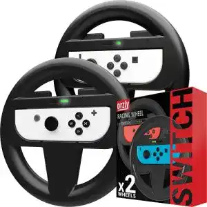 Nintendo-Switch-Lenkrad Orzly 2 x Lenkräder für Nintendo Switch