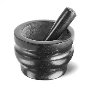 Mörser Cole & Mason 18 cm schwarz Stößel, Black Granite