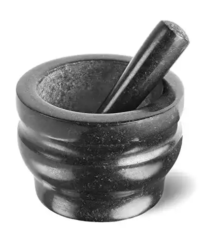 Mörser Cole & Mason 18 cm schwarz Stößel, Black Granite