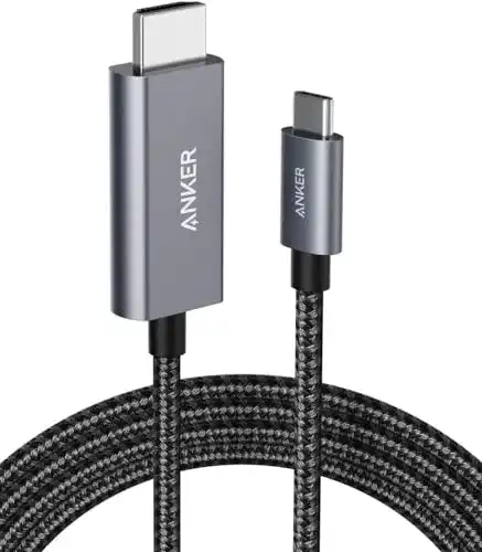 Lightning-HDMI-Kabel Anker Nylon USB C auf HDMI Kabel, 180cm