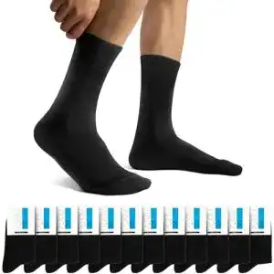Herrensocken schwarz Falechay Herren Business Socken 12 Paar