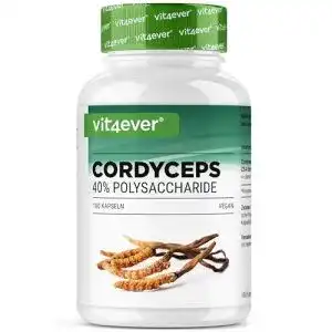 Cordyceps Vit4ever Pilz, 180 Kapseln, 650 mg echtem CS-4 Extrakt