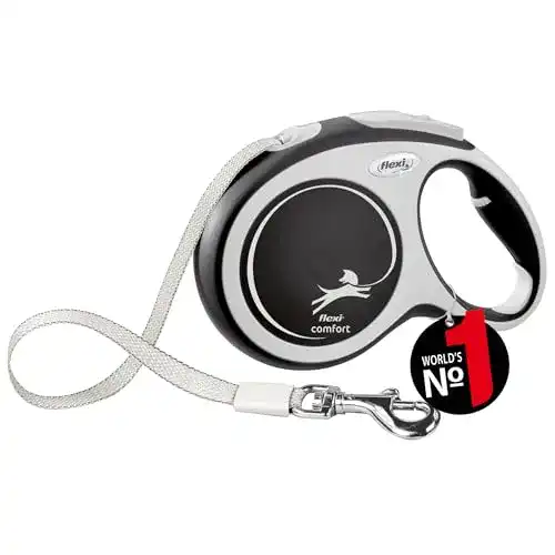 Flexi-Leine für große Hunde flexi, Rollschnur New Comfort Band