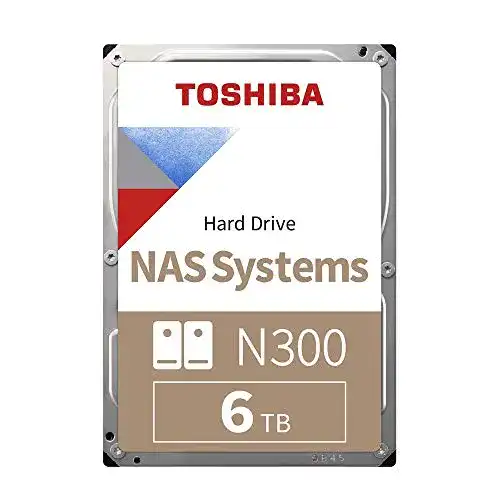 6TB-HDD Toshiba N300 NAS-Festplatte, 6 TB Interne 3,5-Zoll-SATA