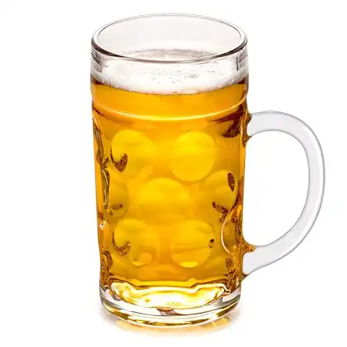 Maßkrug Lily’s Home Robuster Bierkrug Oktoberfest-Stil Noppen