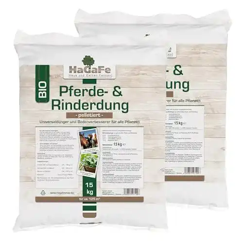 Naturdünger HaGaFe Pferdedung Rinderdung Dünger, 30kg