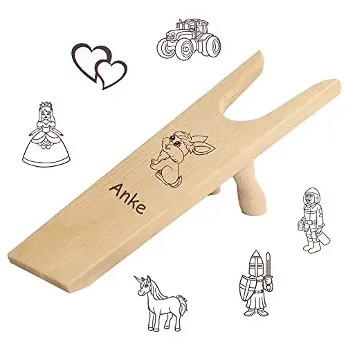 Stiefelknecht Geschenkissimo aus Holz mit persönlicher Gravur