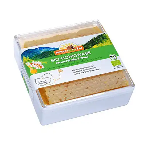 Wabenhonig ImkerPur BIO-Honigwabe, 400 g