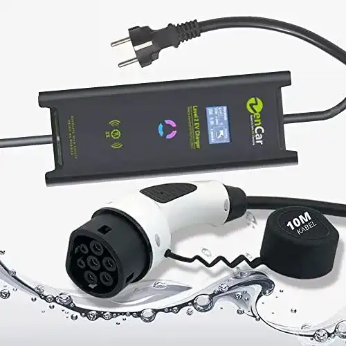 Typ-2-Ladekabel ZENCAR EVSE 10 Meter Ladegerät Typ 2 Schuko