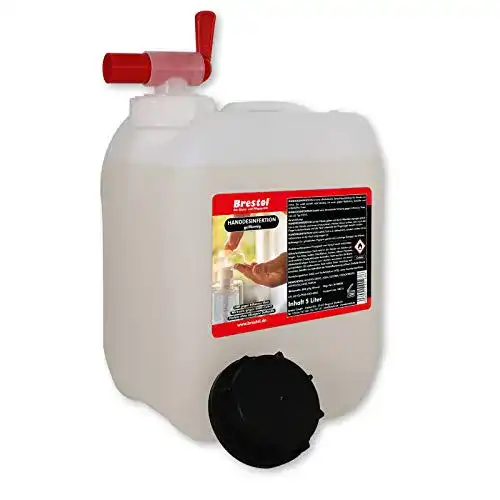 Desinfektionsgel-Nachfüllpackung Brestol, 5 Liter + Auslaufhahn