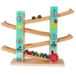 Holzrennbahn Toys of Wood Oxford Towo Reines Holz Car Rampe