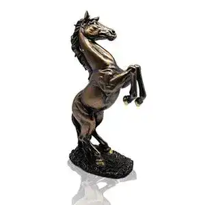 Pferdestatue LEPENDOR Stehendes Pferd Harz Statue für Home