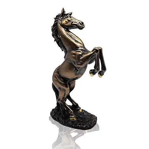Pferdestatue LEPENDOR Stehendes Pferd Harz Statue für Home