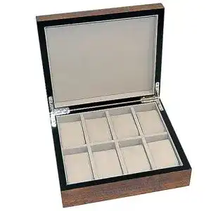 Uhrenbox Uhrenhuette aus Echtholz W-062 für 8 Uhren 704