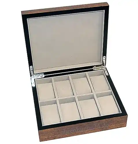 Uhrenbox Uhrenhuette aus Echtholz W-062 für 8 Uhren 704