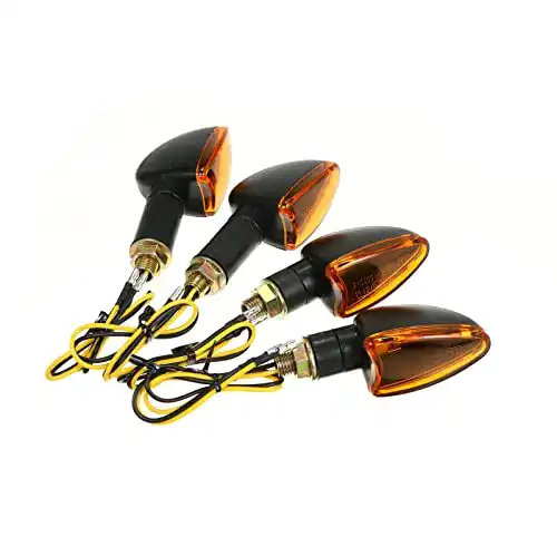 Motorrad-Blinker Shkalacar 12V Motorrad Fahrradlampe 4 Stück