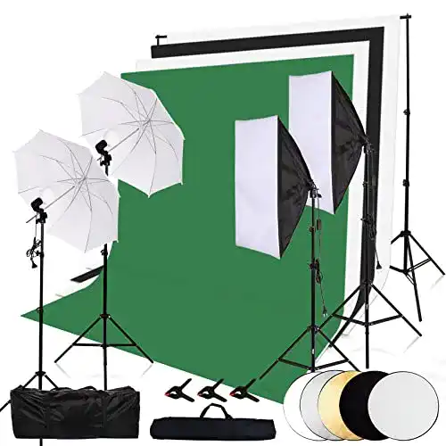 Fotostudio-Set OUBO Fotostudio Dauerlicht Softbox Set, Anfänger
