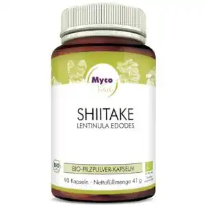 Shiitake-Kapseln MycoVital Bio Shiitake Pilzpulver-Kapseln 93 Stück