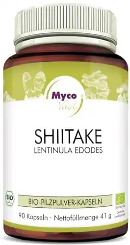 Shiitake-Kapseln MycoVital Bio Shiitake Pilzpulver-Kapseln 93 Stück