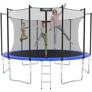 Trampolin 366 cm Kinetic Sports Gartentrampolin TPLH12, blau