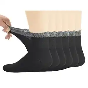Diabetikersocken Yomandamor Herren Bambus, 6 Paar