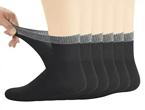 Diabetikersocken Yomandamor Herren Bambus, 6 Paar