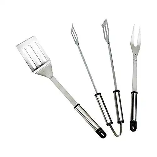 Grillbesteck Landmann, Silber, 37,5 x 7 x 2 cm
