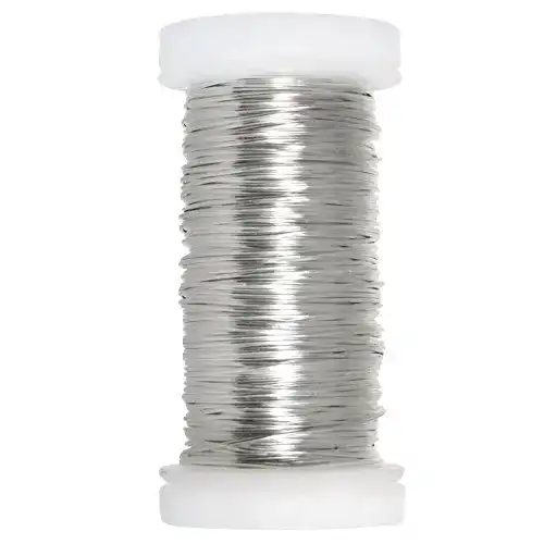 Silberdraht Rayher Hobby 24078000, Spule, 50 m, 0,5 mm ø