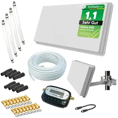 Flachantennen netshop 25 Selfsat H30D4+ Flachantenne Quad