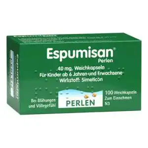 Mittel gegen Blähungen Espumisan Perlen Weichkapseln 100 St