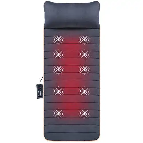 Massagematte Snailax mit Wärmefunktion, 10 Vibrationsmotoren