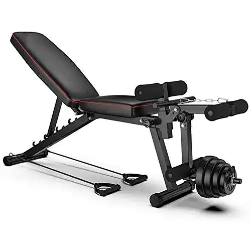 Beinstrecker LJBOZ Hantelbank Verstellbar Sit-up-Bank, Multifunktion