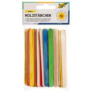 Eisstiele folia 2290 – Holzstäbchen zum Basteln, Eisstäbchen