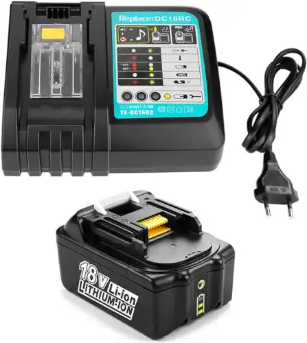 Makita-Ladegerät ENERGUP 18V 4,0Ah Ersatz Akku + 3A Ladegerät