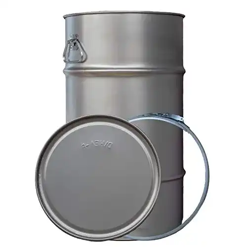 Metallfass HEV Deckelfass/zylindrisch 60 Liter Fass roh