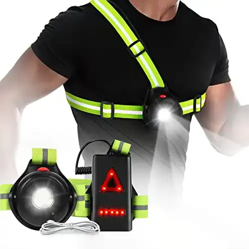 Brustlampe Zenoplige Sports Lauflicht, LED Lauflampe USB