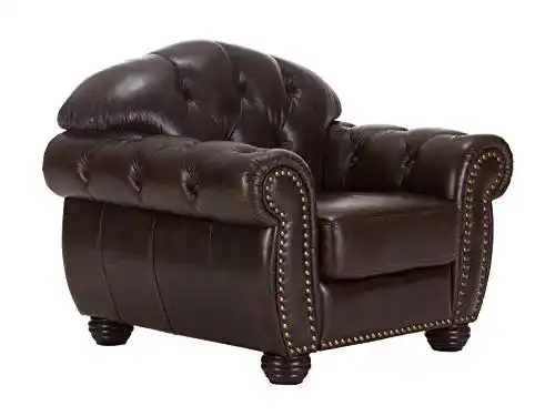 Antik-Sessel Woodkings ® Chesterfield Sessel Hereford Echtleder