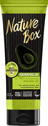 Duschpeeling Nature Box Körperpeeling Avocado, 6 x 200 ml